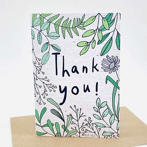Growing Paper greeting card