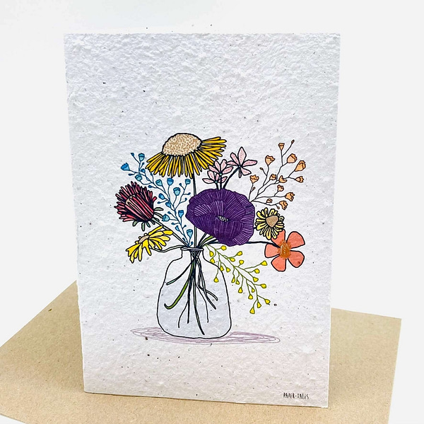 Growing Paper greeting card